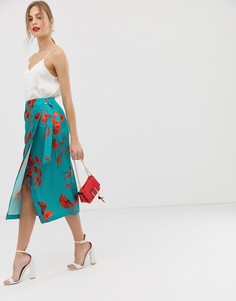 Юбка миди с разрезом Ted Baker Fantasia - Мульти