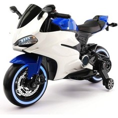 Детский электромотоцикл FUTAI Ducati 12V - FT-1628-BLUE-WHITE