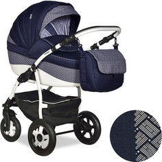 Коляска 2 в 1 Indigo CAMILA 18 Ca 42 (т.синий+узор)
