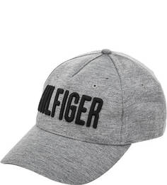 Серая бейсболка с нашивками Tommy Hilfiger
