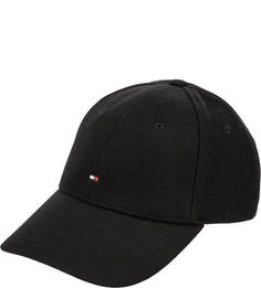 Черная шерстяная бейсболка Tommy Hilfiger