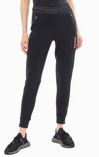 Черный брюки джоггеры с карманами на молниях Calvin Klein Performance