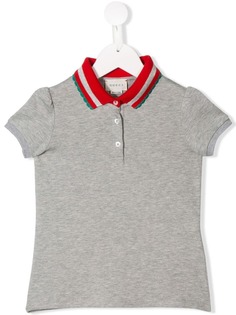 Gucci Kids рубашка-поло с принтом Guccy