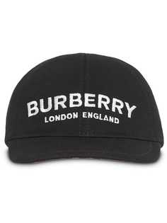 Burberry Kids бейсбольная кепка с вышитым логотипом