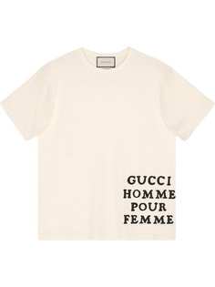 Gucci футболка оверсайз с аппликацией