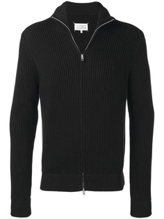 Maison Margiela вязаный кардиган в рубчик