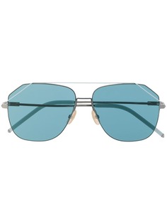 Fendi Eyewear затемненные солнцезащитные очки-авиаторы