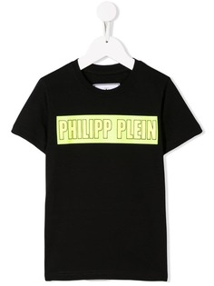 Philipp Plein Junior футболка с контрастным логотипом