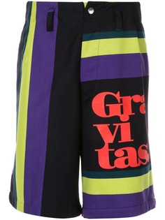 Kolor colour-block striped shorts