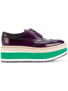 Prada броги на платформе