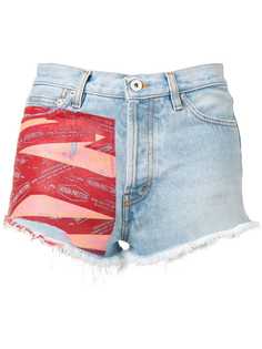 Heron Preston джинсовые шорты с принтом