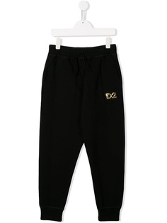 Dsquared2 Kids спортивные брюки с логотипом и пайетками