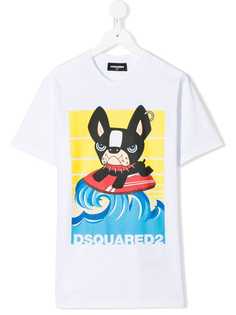 Dsquared2 Kids футболка с принтом и логотипом