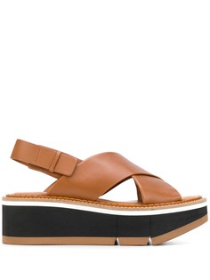 Clergerie platform crisscross sandals