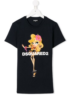 Dsquared2 Kids футболка с принтом и логотипом