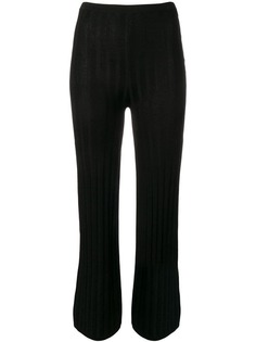 Toteme ribbed knit flared trousers
