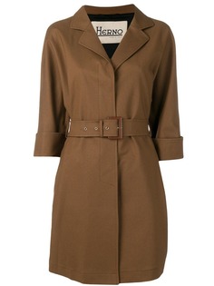 Herno укороченный тренч с поясом