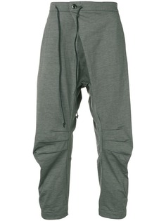 Attachment dropped crotch trousers