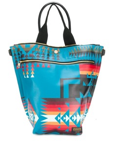 Sacai pendleton tote bag