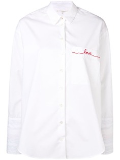 Chinti & Parker рубашка с вышивкой Love