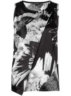 Ann Demeulemeester abstract print wrap vest