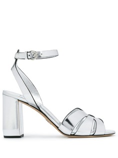 Prada metallic strappy sandals