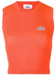 Gcds orange tank top