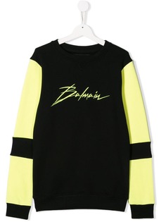 Balmain Kids толстовка с логотипом