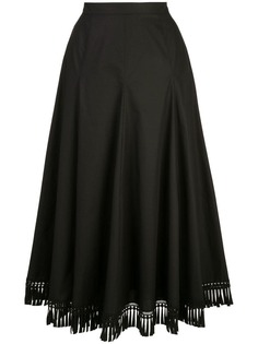 Andrew Gn high waisted tassel skirt