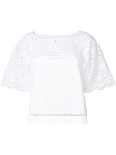 Ermanno Ermanno broderie anglaise T-shirt