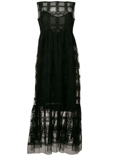Ermanno Ermanno tulle caged evening dress