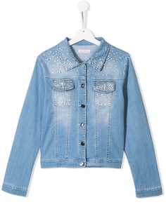 Miss Blumarine декорированная джинсовая куртка