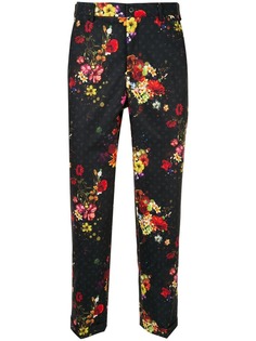 Loveless укороченные брюки с цветочным принтом