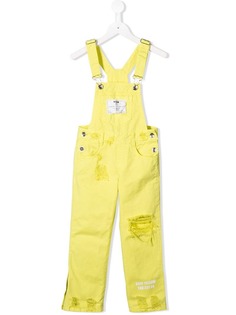 Msgm Kids джинсовый комбинезон с прорезями
