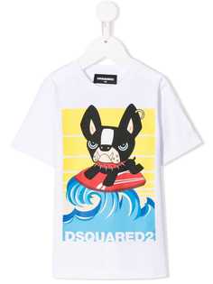 Dsquared2 Kids футболка с принтом и логотипом