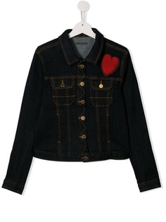 Zadig & Voltaire Kids джинсовая куртка с нашивкой