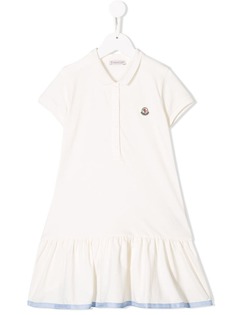 Moncler Kids платье трапеция с оборками