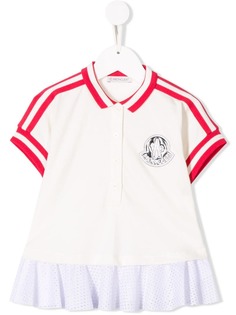 Moncler Kids рубашка-поло с контрастными вставками