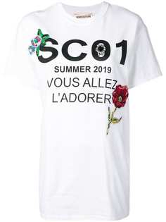 Semicouture футболка с вышивкой