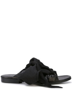 Yohji Yamamoto bias ribbon sandals