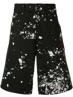 Oamc Splatter bermuda shorts