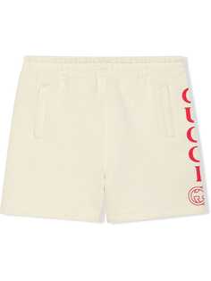 Gucci Kids бермуды с логотипом Gucci