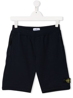 Stone Island Junior спортивные шорты с логотипом