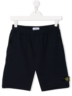 Stone Island Junior спортивные шорты с логотипом