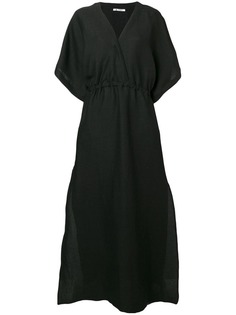 Barena длинное платье с V-образным вырезом
