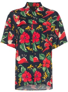 R13 рубашка с цветочным гавайским принтом