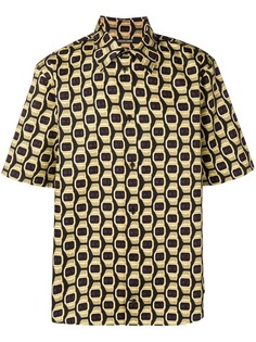 Roberto Cavalli рубашка на пуговицах с принтом