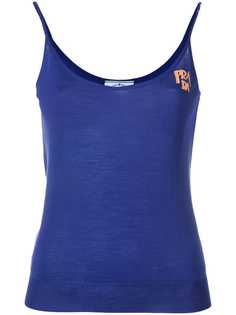 Prada трикотажный топ на бретелях