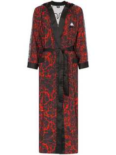 Charms hooded lava print boxing kimono