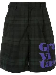 Kolor plaid tailored shorts